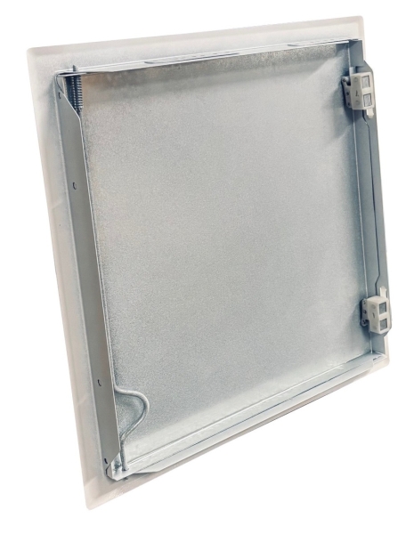 Revisionstür Stahlblech weiß Rückseite